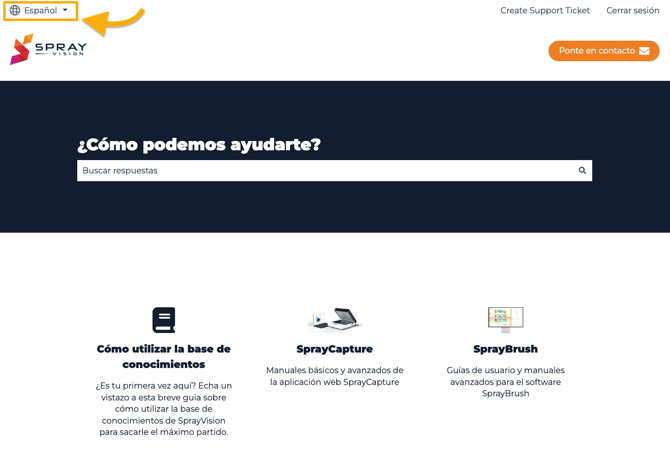 KB language spanish
