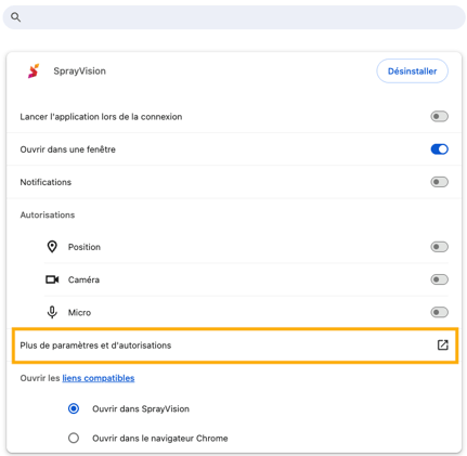 local network settings 2 french