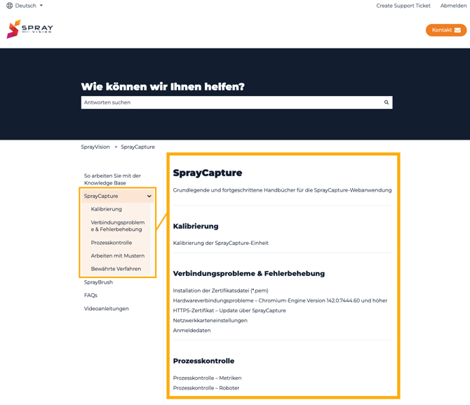KB article list german