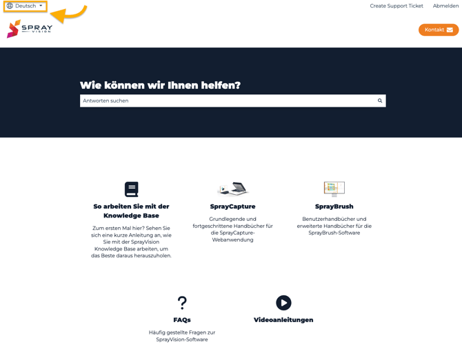 KB language version german