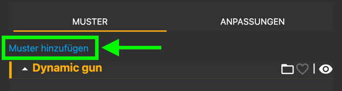 add new pattern editor german