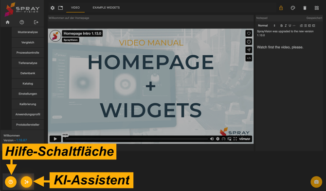 ai help button german