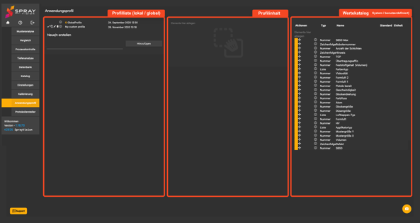 application profile lists german