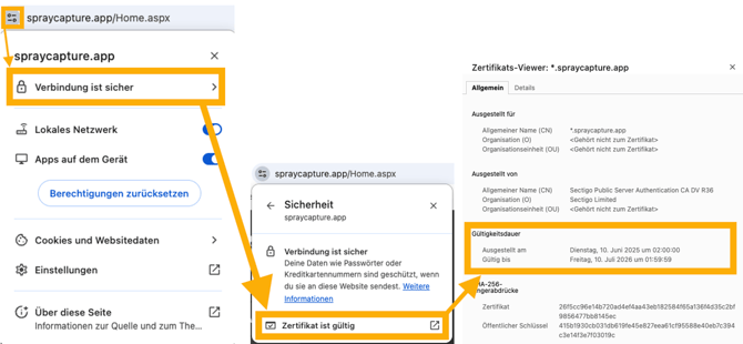certificate security german