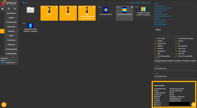 database parameters german