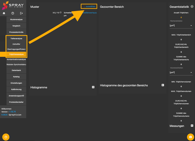 droplet select german