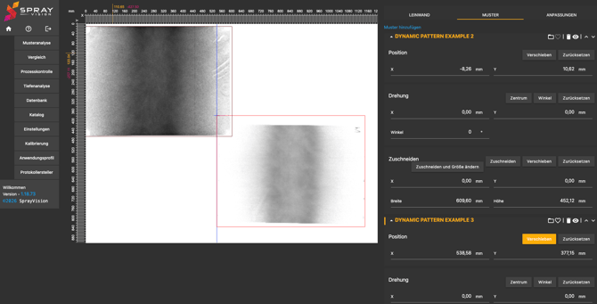 more pattern moving editro german