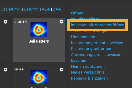 new pattern editor intro german