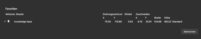 save to favorites german