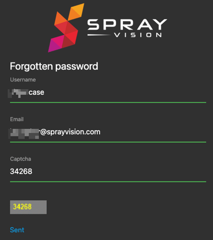 Forgotten password