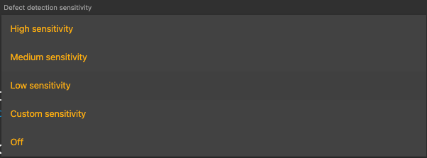 SB and volume symmetricity sensitivity