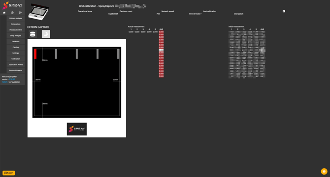 unit calibration menu