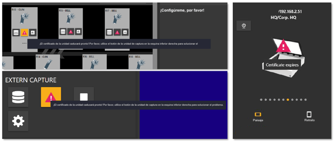 certificate expiring spanish
