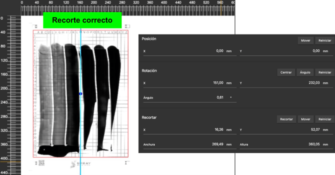 correct crop spanish