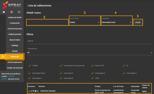 new calibration spanish manual