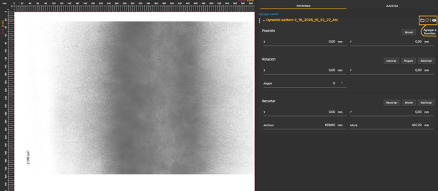 new pattern editor favorites spanish