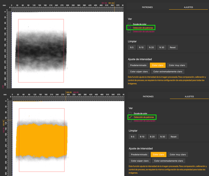 pattern detection spanish
