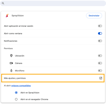 site settings spanish 2