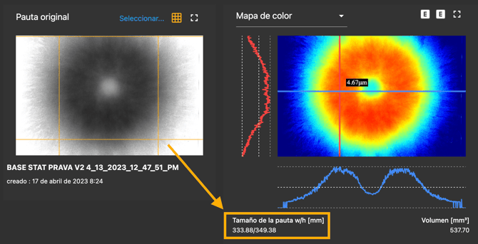 width height spanish